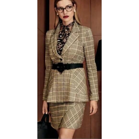 Cabi, Pastime Plaid Tailored Suit, size Medium - Picture 1 of 16